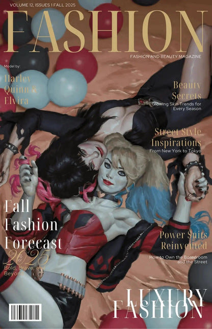 Harley Quinn X Elvira #1 - ECC Exclusive PXVX Fashion Magazine Variant (10/01/25)