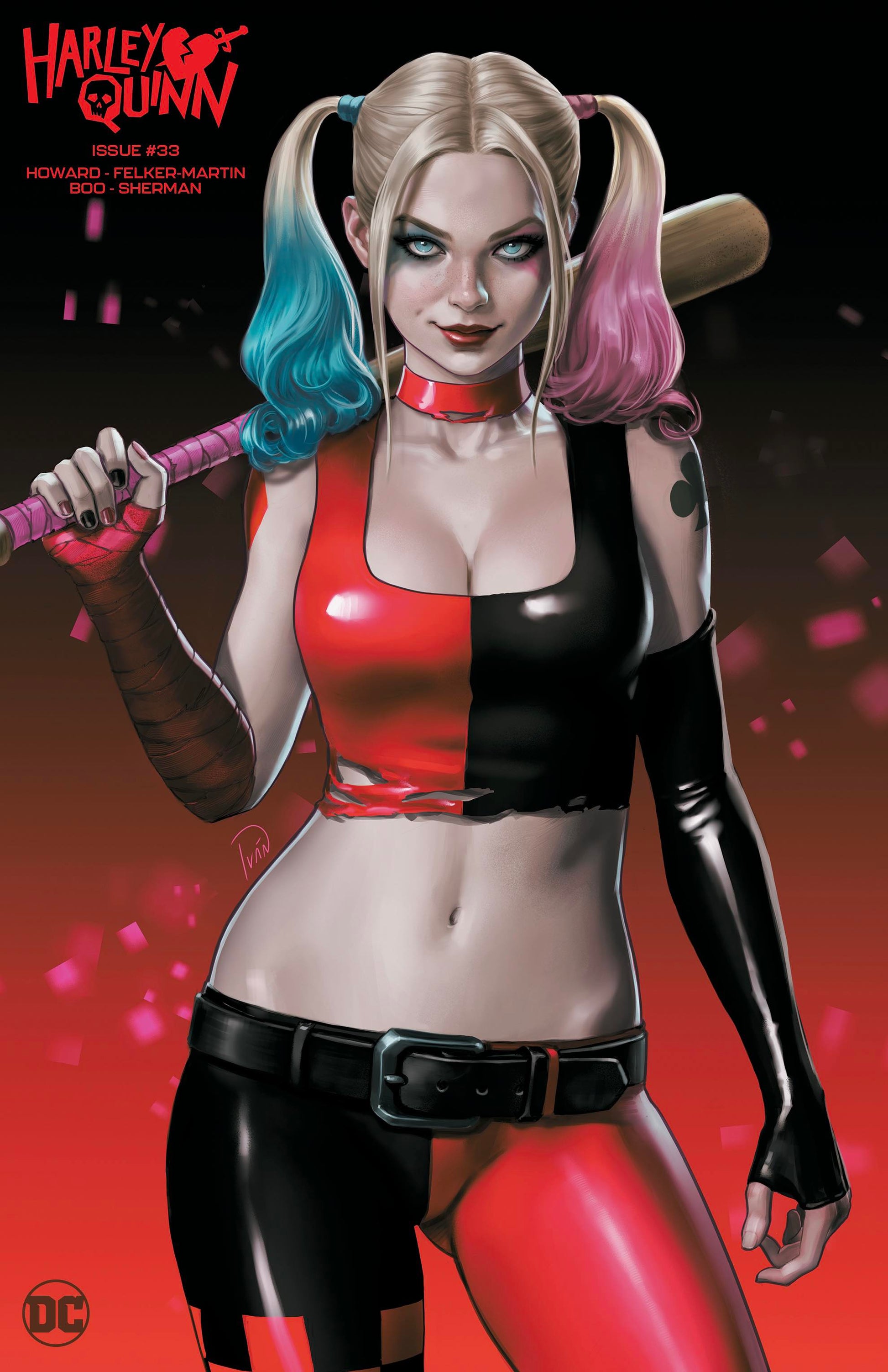 HARLEY QUINN #33 (IVAN TALAVERA EXCLUSIVE MINIMAL TRADE DRESS VARIANT)(2023) COMIC BOOK