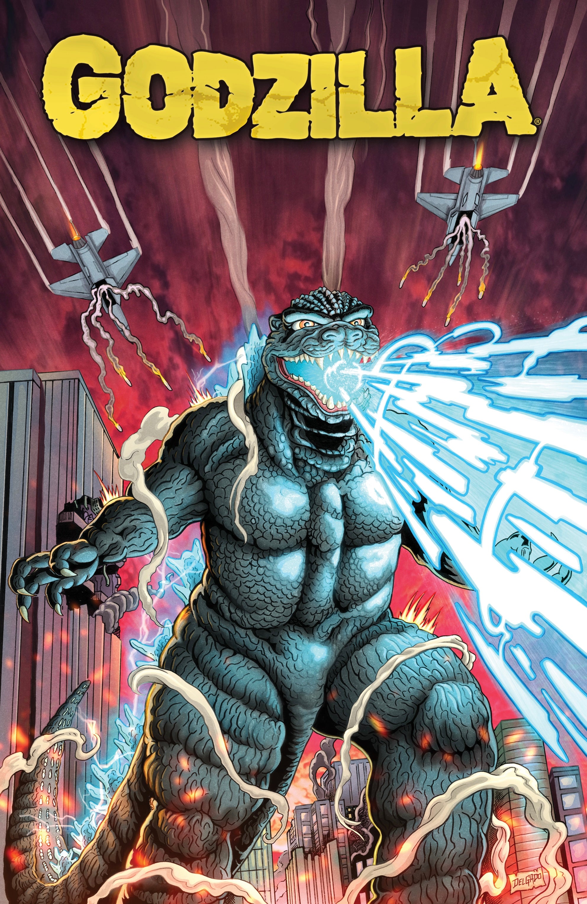 GODZILLA #1 70TH ANNIVERSARY FOIL LTD 500 BY KEVIN DELGADO