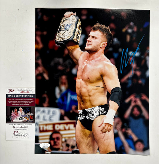 Maxwell Jacob Friedman “MJF” Signed AEW Wrestling Champion 11X14 Photo JSA COA