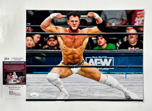 Maxwell Jacob Friedman “MJF” Signed AEW Wrestling Champion 11X14 Photo JSA COA