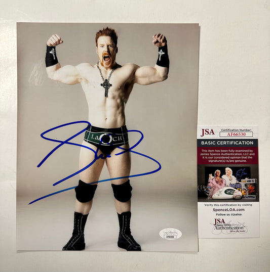 Sheamus WWE Superstar Signed 8x10 Photo With JSA COA Great White Celtic Warrior