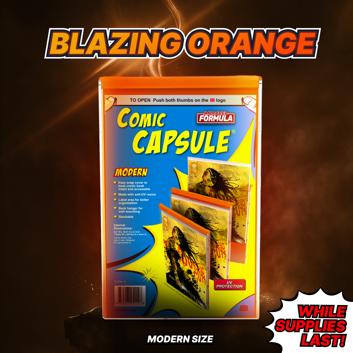 Orange Modern Size ComicCapsule