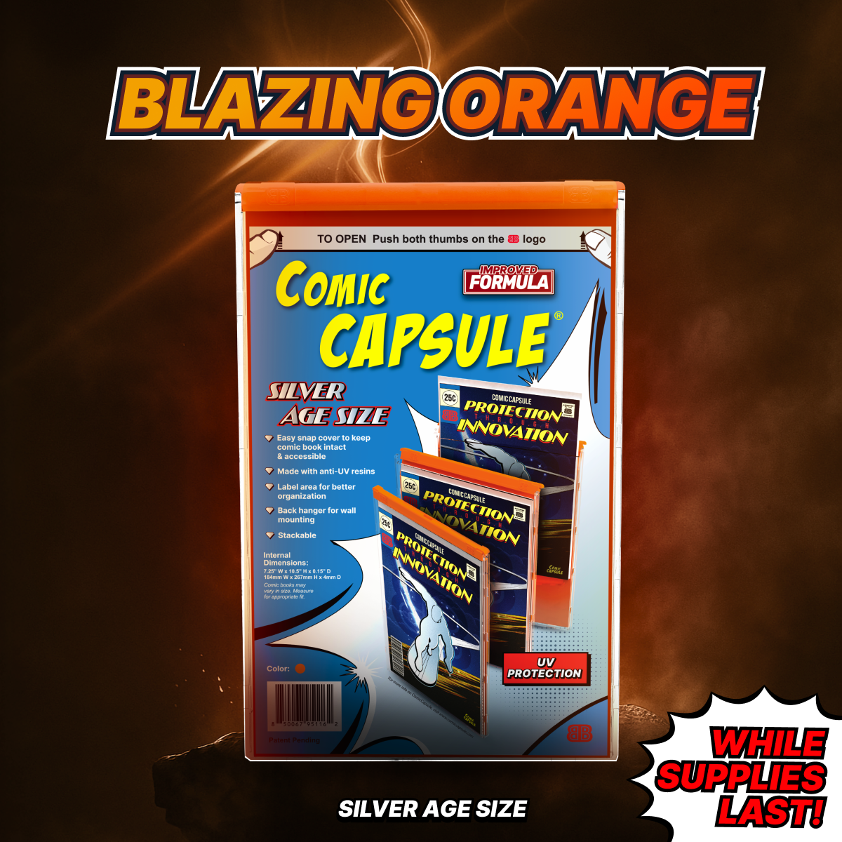 Orange SILVER Age Size ComicCapsule