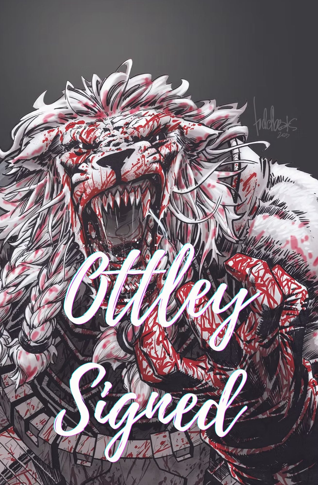 BATTLE BEAST #1 TODD BEATS SIGNED BY RYAN OTTLEY