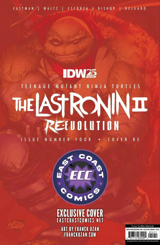 Teenage Mutant Ninja Turtles: The Last Ronin II - Re-Evolution #5 East Coast Comics Exclusive Franck Uzan Variant - Virgin