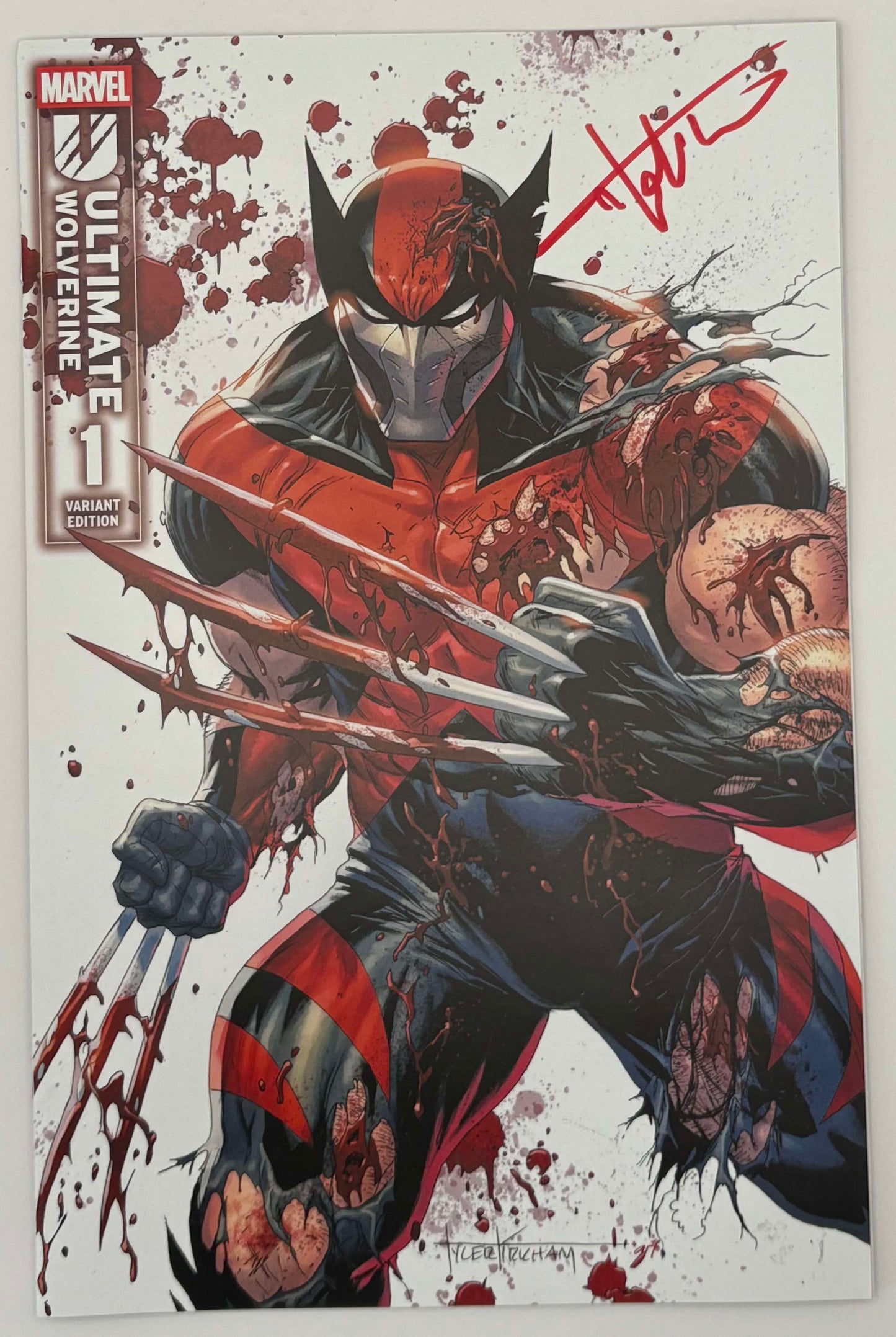 [Signed by Tyler Kirkham] Ultimate Wolverine #1 Unknown Tyler Kirkham Excl Prem Var