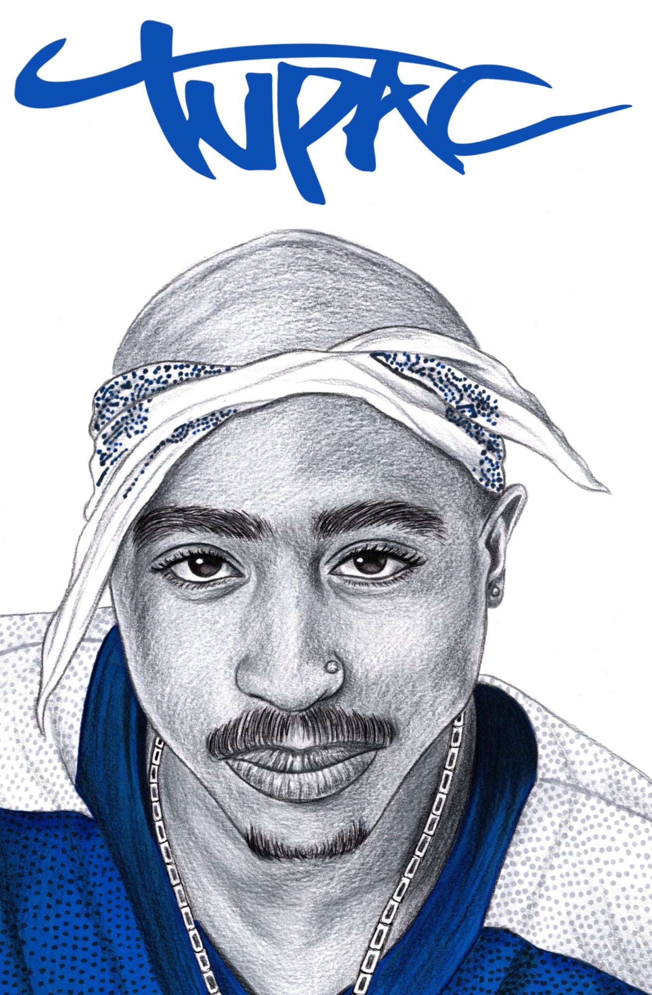 TUPAC TRIBUTE BY SCOTT STRAKA SNAKE SKIN LTD 5 W/COA