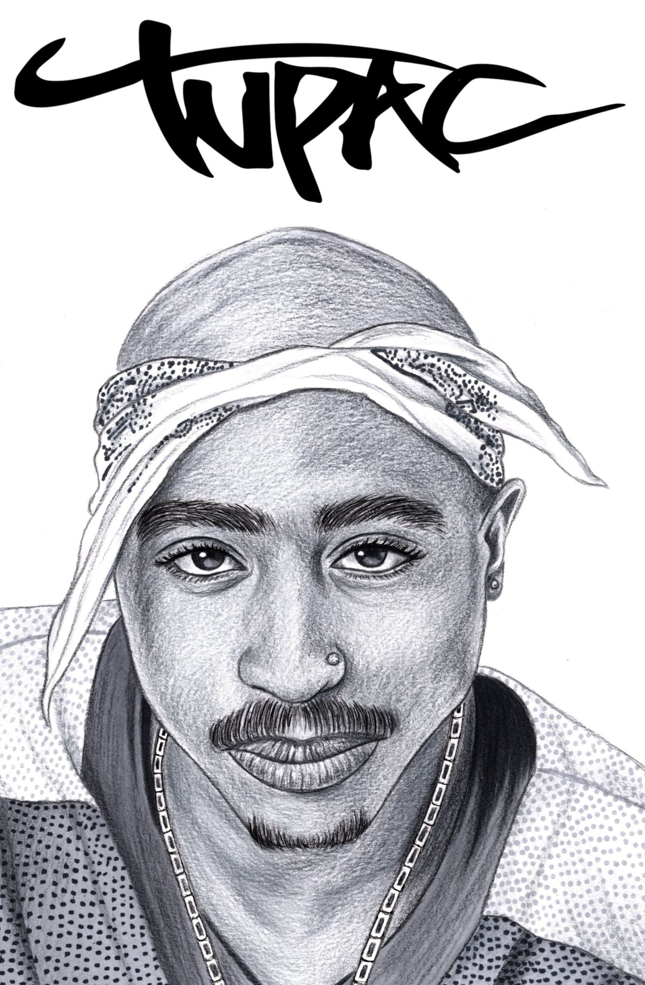 TUPAC TRIBUTE SNAKE SKIN BY SCOTT STRAKA LTD 5 W/COA