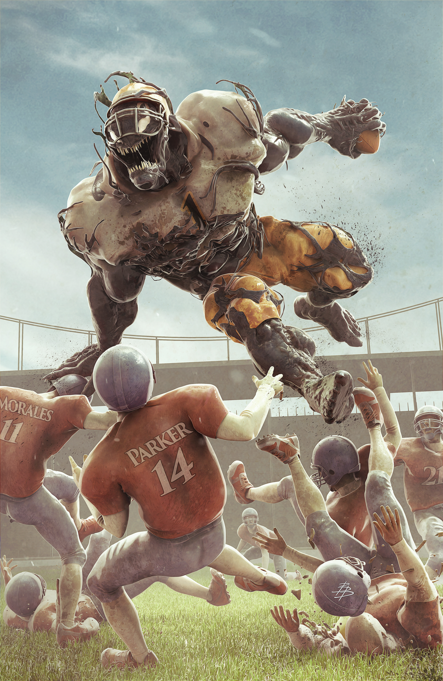 Venom #5 Bjorn Barends Football Variant (02/09/2022) Marvel