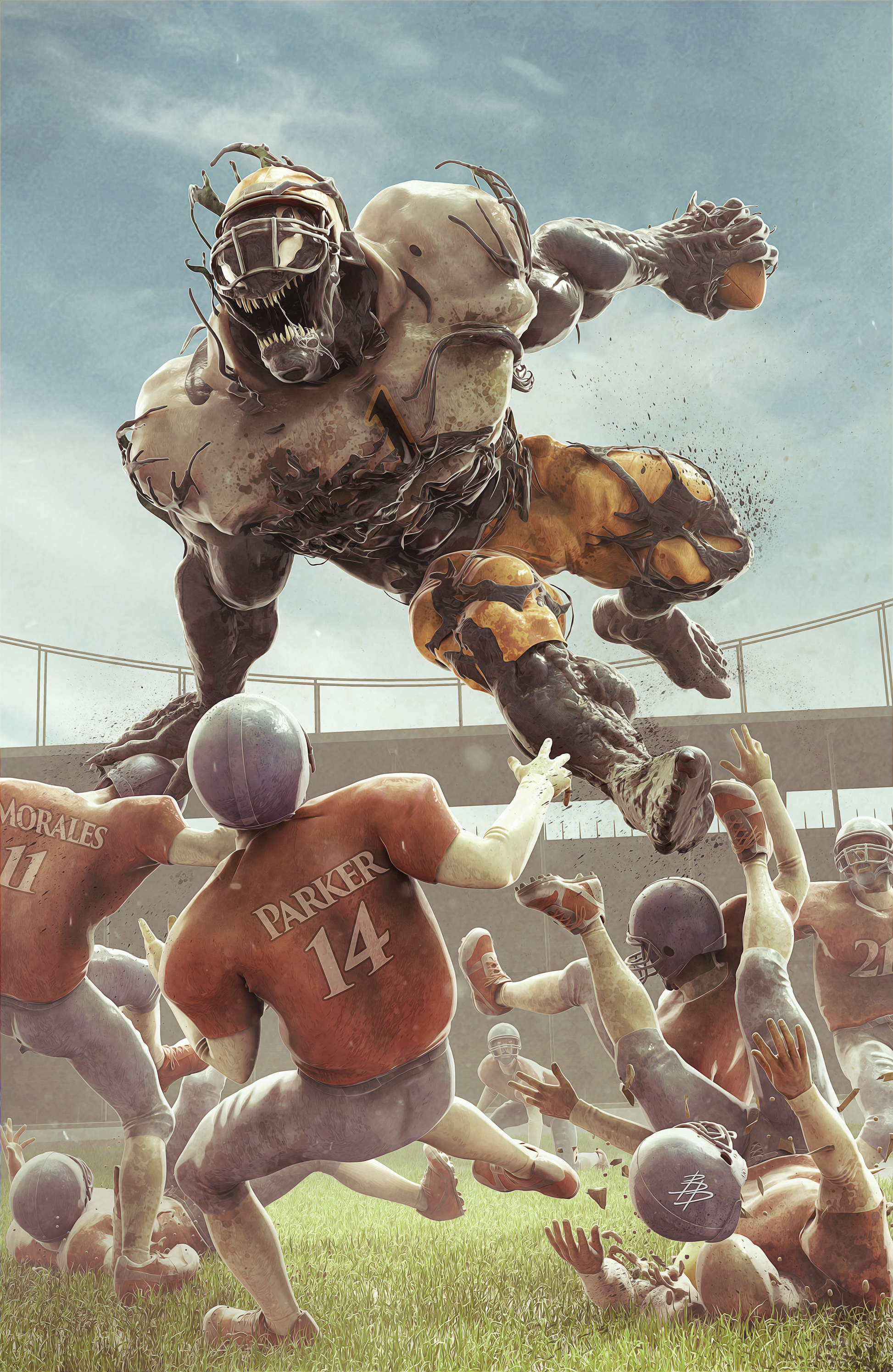 Venom #5 Bjorn Barends Football Variant (02/09/2022) Marvel