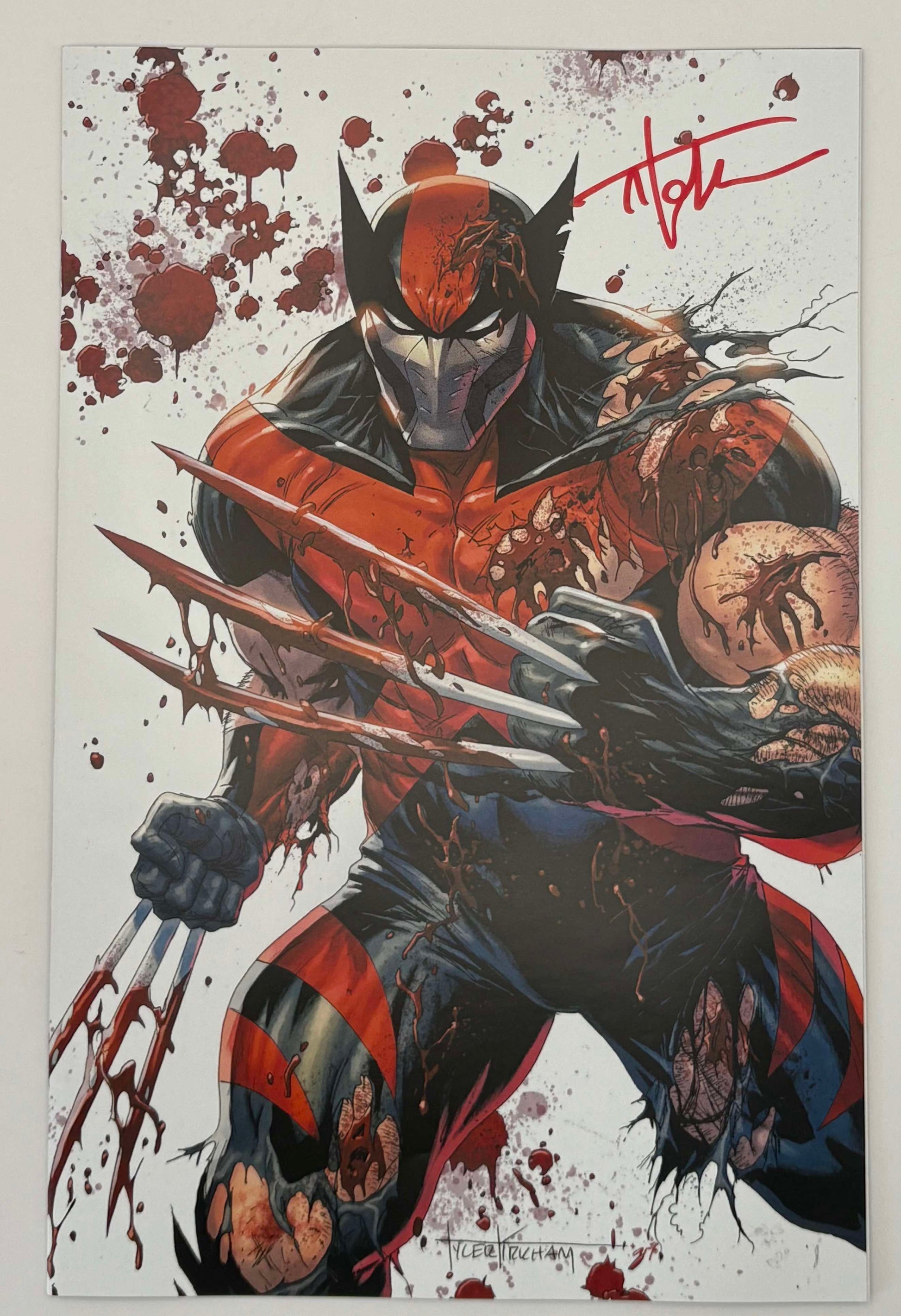 [Signed by Tyler Kirkham] Ultimate Wolverine #1 Unknown Tyler Kirkham Excl Prem Virgin Var