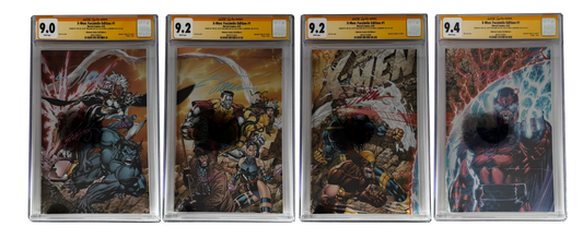 [TRIPLE SIGNED CGC YELLOW LABEL 4 PACK FOIL] X-Men 1991 #1 Facsimile Jim Lee | Claremont | Williams Cover Var [Set #4]